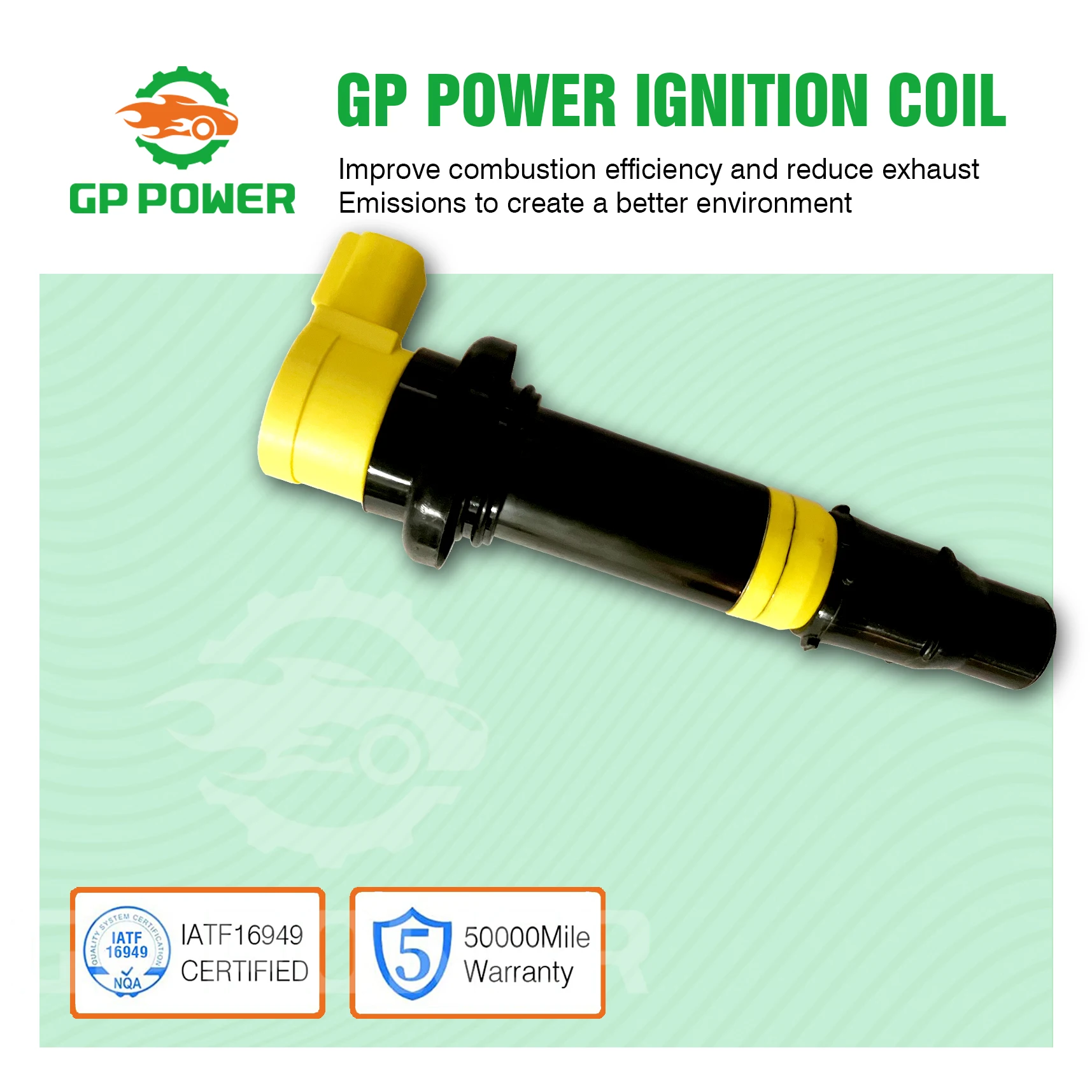 GP POWER F6T558 4Pcs Performance Ignition Coil Replacement