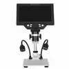 G1200 7-Inch Digital Microscope 1200x Continuous Zoom HD 12MP Industry Microscope Adjustable Stand Built-in Battery Magnifier 6
