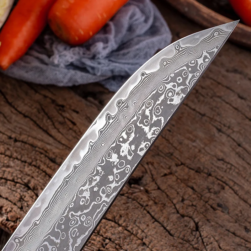 Damascus Steel VG10 Bone Cutting Knife 67 Layers High Carbon Steel Forged Cutting Knife Meat Fish