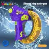 Space Concentrator Ring Handheld Cool Light Large Capacity Electric Water Gun Toy Children Beach Outdoor Shooting Toys for Kids 1