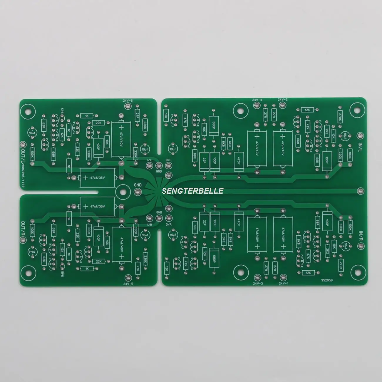 1Pc Hifi Naim Nac52 Scheda Preamplificatore Stereo Pcb Preamp Scheda Nuda