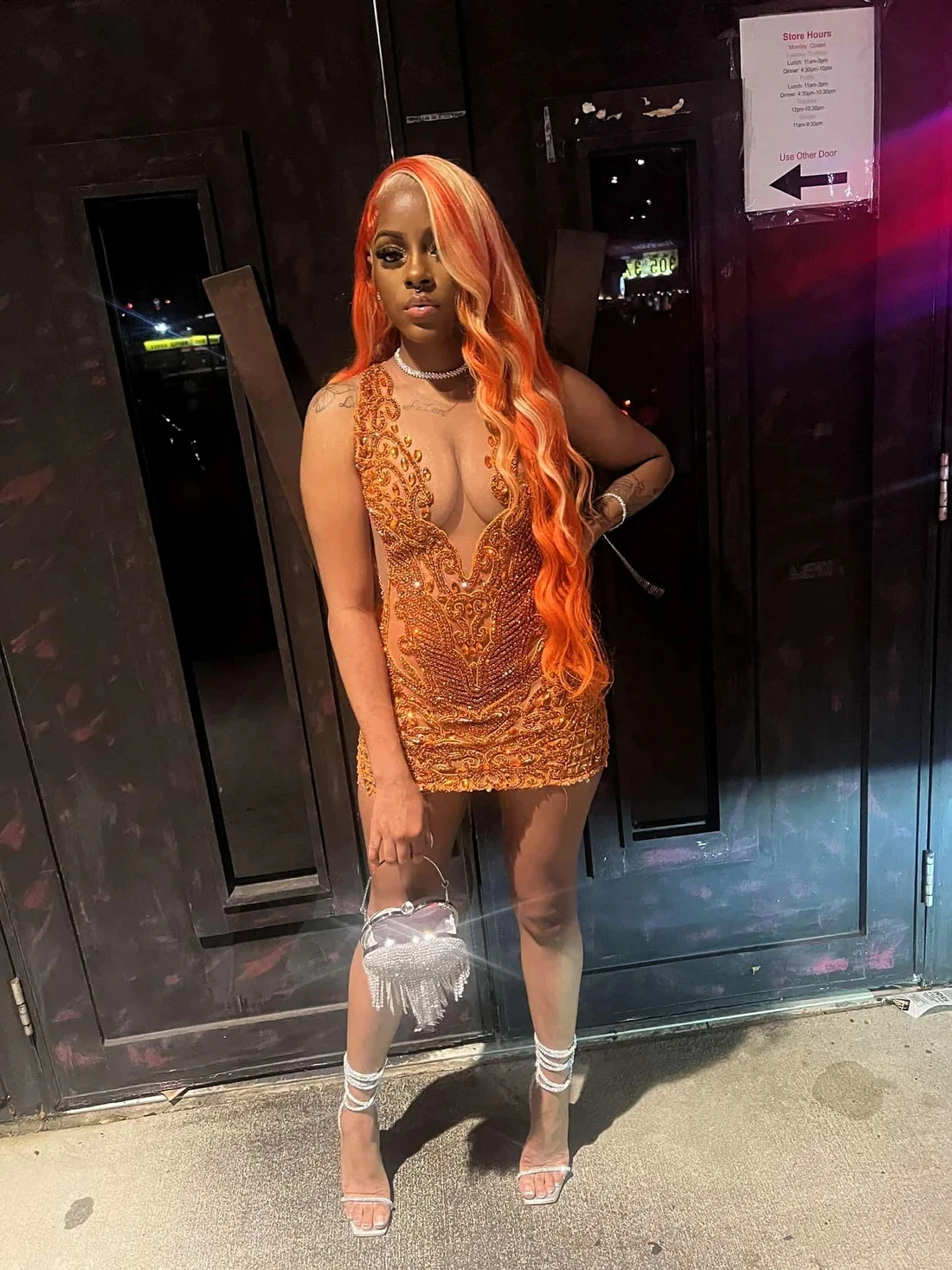 

Orange Sheer Diamond Short Prom Dresses Black Girls Sexy Birthday Party Dresses Beaded African Mini Cocktail Dresses Homecoming