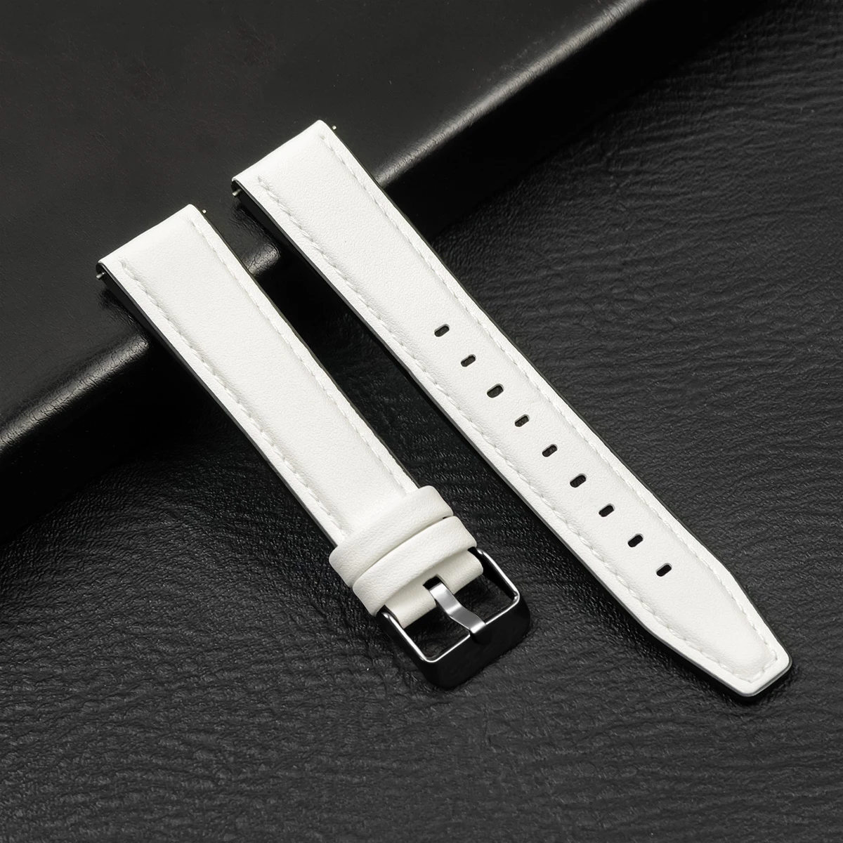 Luxury Leather Watch Strap - Premium Soft Band Replacement, 20mm/22mm