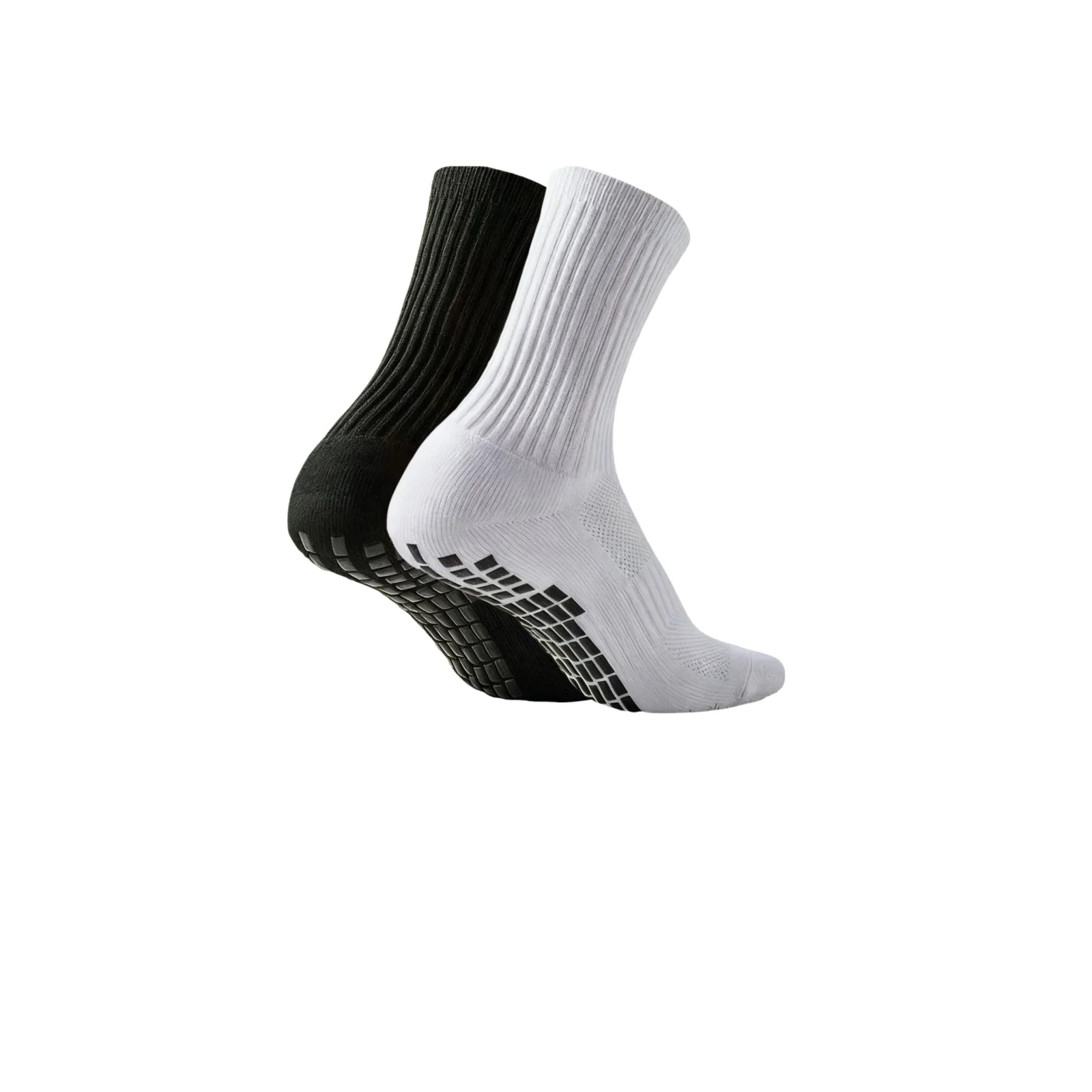 Enhanced Performance Anti-Slip Silicone Grip Sports Socks - Breathable for Training and Running