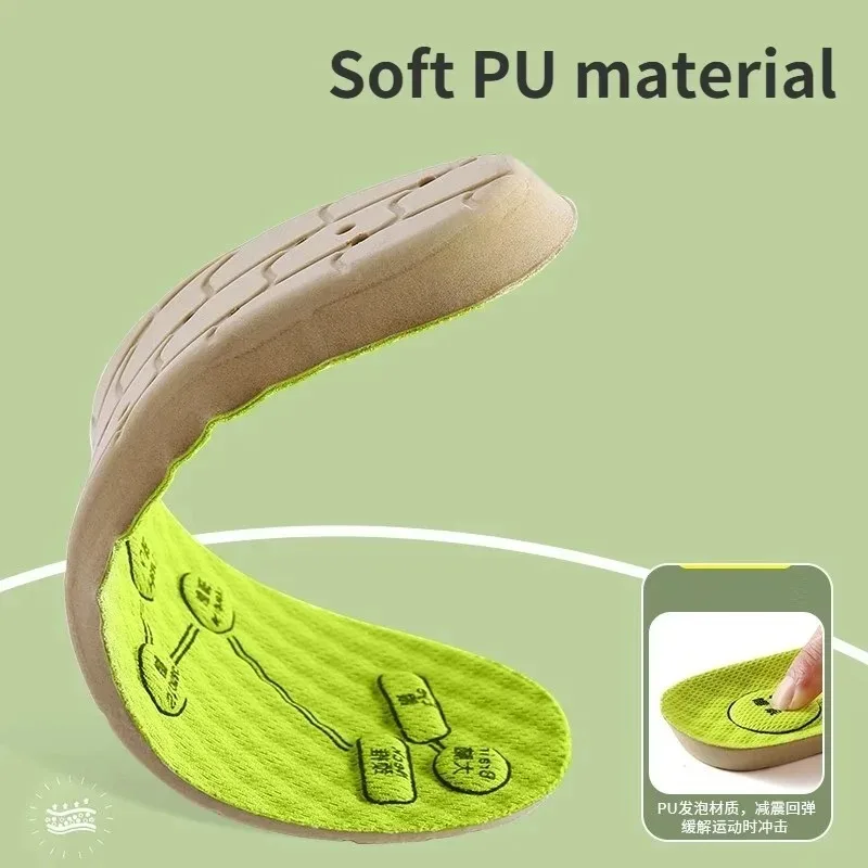 Shoe Insoles Foot Acupressure Men Women Soft Breathable Sports Cushion Inserts Sweat-absorbing Deodorant