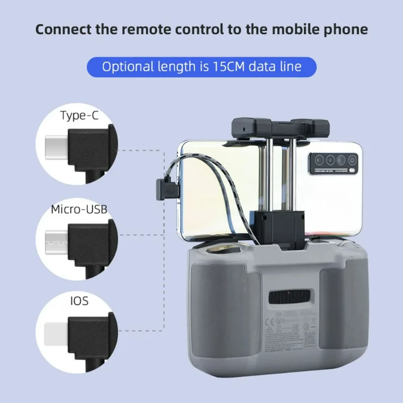 Câble de transmission pour DJI Mavic Air 2 - Type-C, Micro, iOS