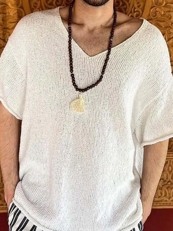 

Trendy Summer Base Shirt, Oversized Casual T-shirt, Short Sleeved