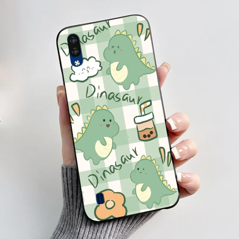 Silicone Soft Black Cover with Cute Cat Astronaut Design