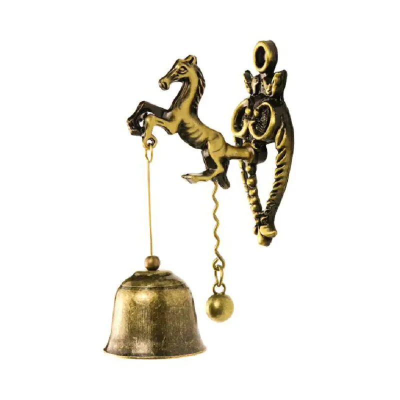 

Дверные колокольчики в стиле ретро, металлические ностальгические настенные музыкальные украшения, подвеска в виде животного, маленький дверной звонок