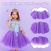 Girl Princess Toy, Dress Up Toy Set for Little Girls, Jewelry, Crown and Shoes, Princess Pretend Play Toy Gift For 2 3 4 5 6 2