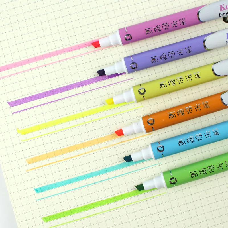 Toothpaste Highlighter Pen Fluorescent Book Marker Neon Spot Liner  Stationery Office School F6826