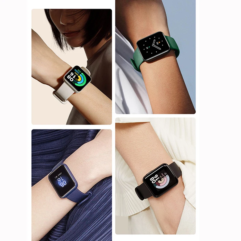 Premium Silicone Strap with Soft Case - Replacement Watchband for Xiaomi Mi Watch/Redmi/Poco