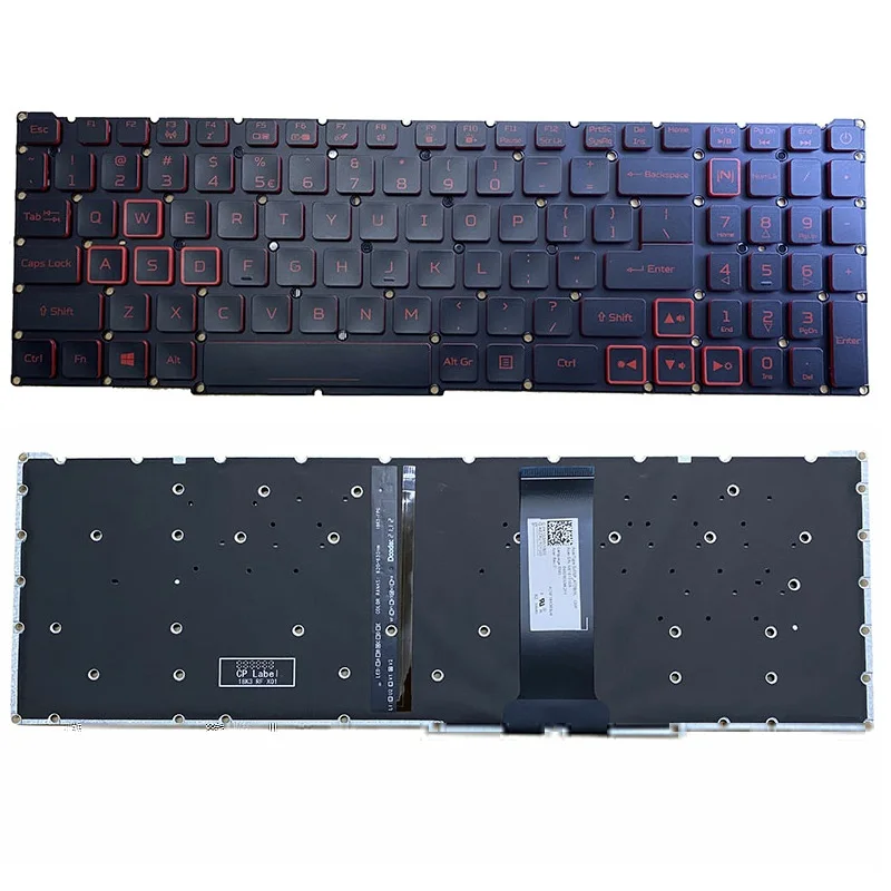

New Korean For Acer Nitro 5 AN515-54 AN515-43 AN517-51 AN517-52 Laptop Keyboard Red Backlit