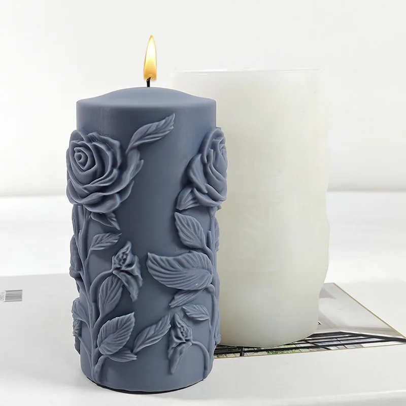 Rose Aromatherapy Candle Mold 3