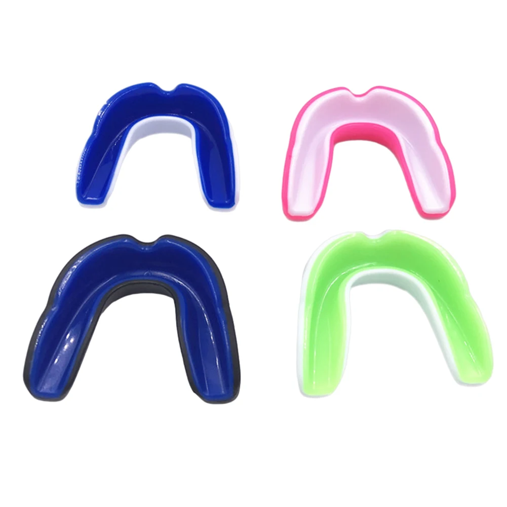 4Pcs Sports Mouthguard Mouth Guard Boxing Gum Shield for Football Wrestling Hockey Lacrosse Boxing for Contact Combat Sport
