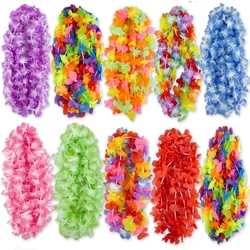 Hawaiian Tropical Flower Garland Necklace - 48PCS (Hawaiian Party Wreat)