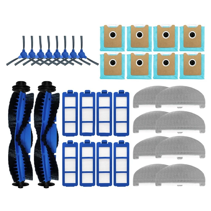 

For Eufy G40 Hybrid / Hybrid+ Main Side Brush HEPA Filter Mop Cloth Pads Dust Bag Replacement Spare Accessories
