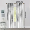 2pcs, Creative Curtains 2D print Gray & White Feather Print Polyester (without rod) Decorations For Home Perfect for Living 4