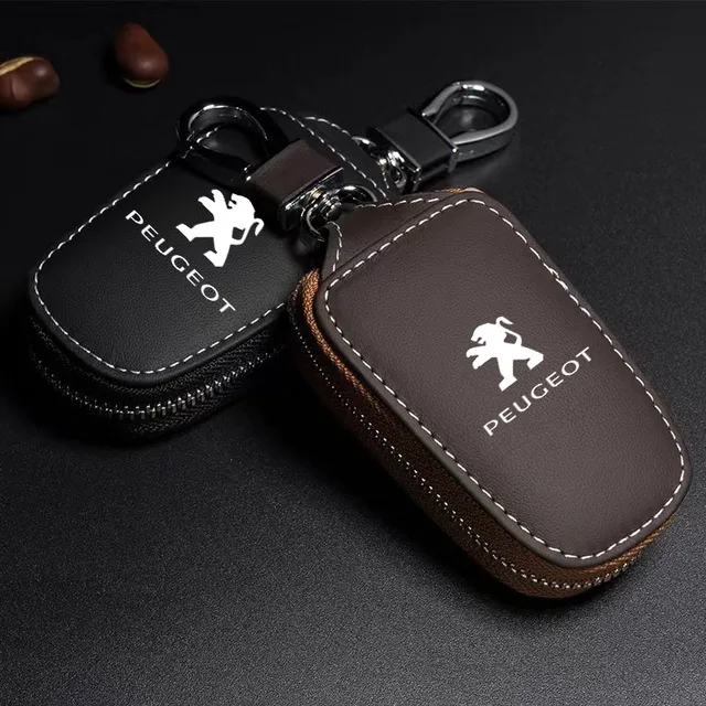 Étui pour clé télécommande de voiture en PU, coque de protection pour porte-clés Peugeot 206 307 308 3008 207 208 407 508 2008 408 4008, accessoires de voiture 1