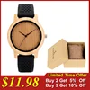 BOBO BIRD Relojes Watches for Men and Women Bamboo Watch Quartz Movement with Colorful Bracelet Free 1