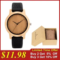 BOBO BIRD Relojes Watches for Men and Women Bamboo Watch Quartz Movement with Colorful Bracelet Free 1