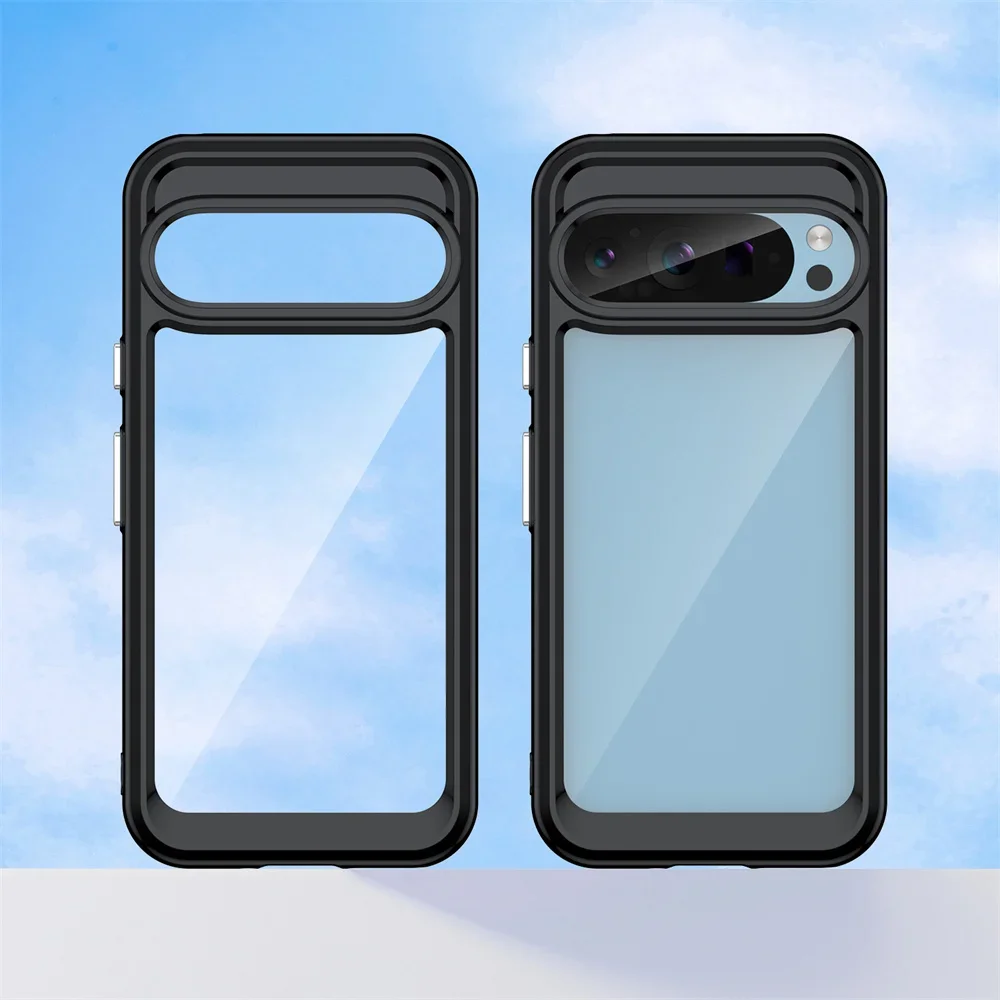 Vibrant Clear Acrylic Shockproof Case - Slim & Durable Design