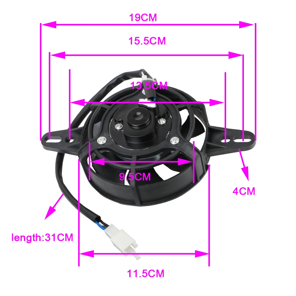 Oil Cooler 200cc 250cc Engine Radiator For ATV Quad Go Kart Buggy Motocross Motorcycle Spare Parts Motorcycle Cooling Fan