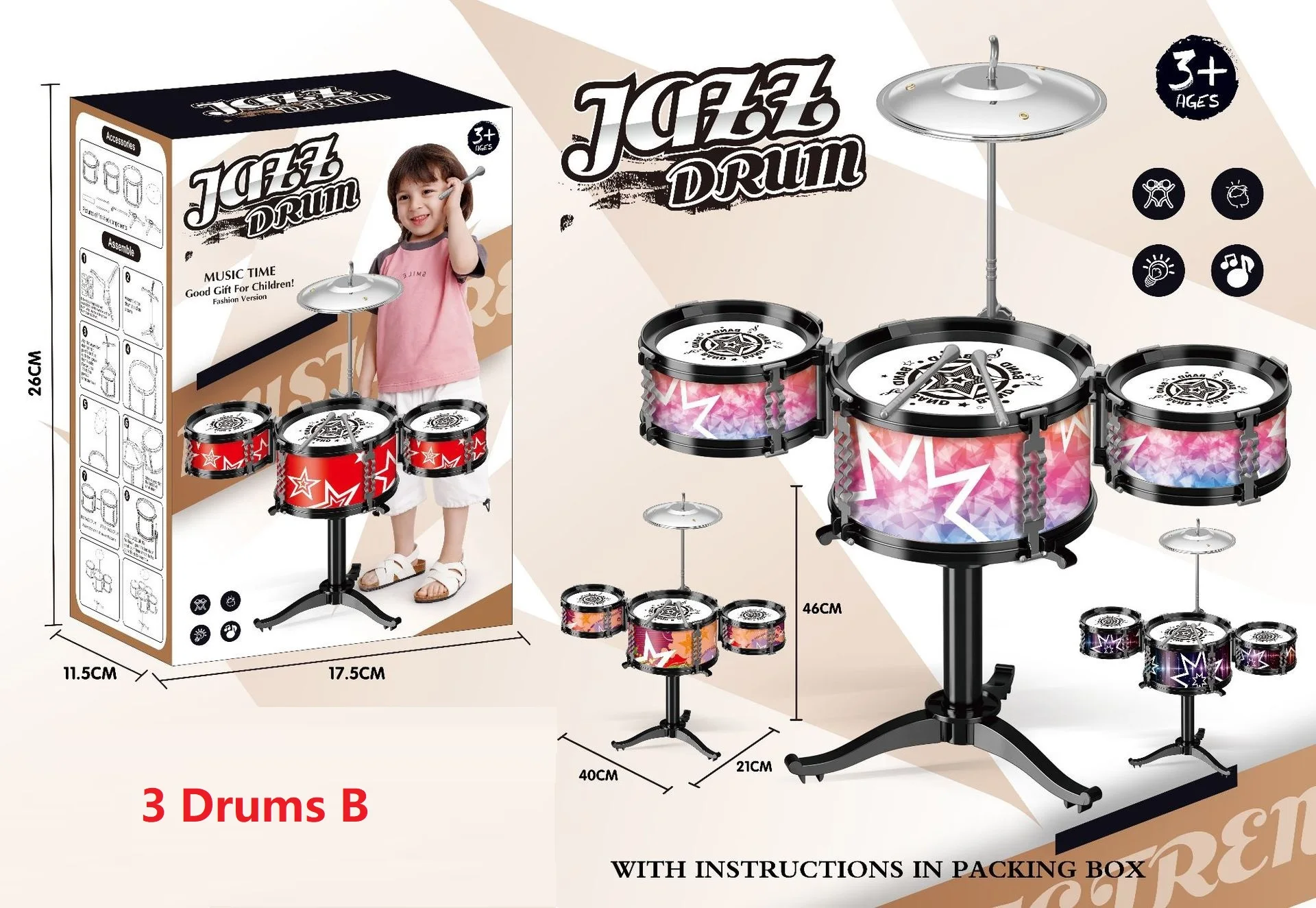 3 Drums B