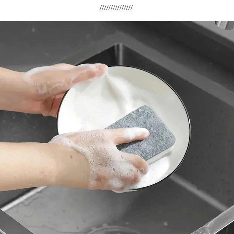 Double Sided Sponge Pot Cleaning and Maintenance, Washing, Household Washing Pads, Tools, Brushes, Convenient and Practical