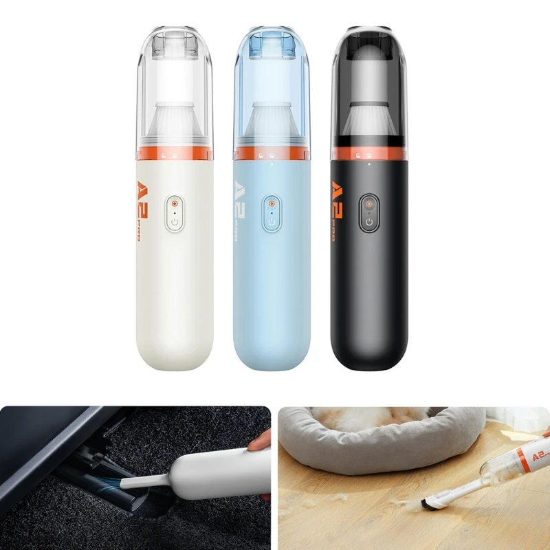 

Car Vacuum Cleaner Handheld Cordless Rechargeable Vacuum 6000Pa 80W 5V for Home Office Low Noise