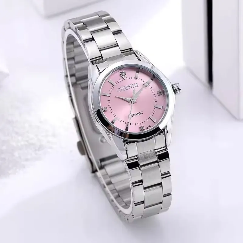 CHENXI 021B Elegant Women's Quartz Watch Luminous Waterproof Stainless Steel Strap Simple Casual Ladies Business Wristwatch 2