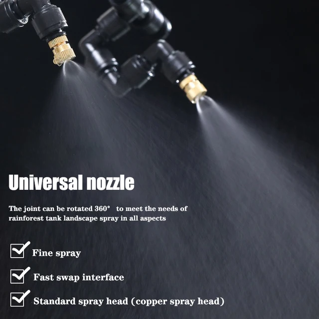 Rainforest Sprayer WiFi Control Automatic Mist Rainforest Timing Spray System Kit Irrigation Timer Reptile Sprayer Humidifier 5