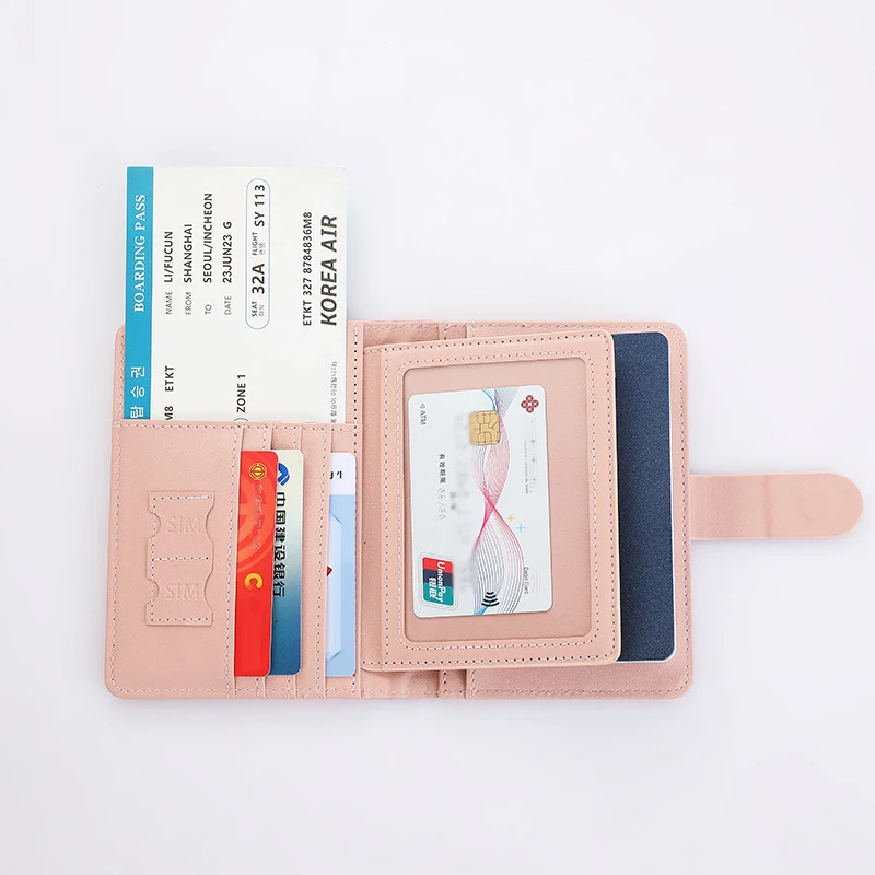 Multifunctional Leather Passport and Document Organizer