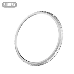 Enhanced Bezel Ring Styling Frame Case Cover Protector with Glass Film for watch 8 classic (Metal Bezel-Silvery)