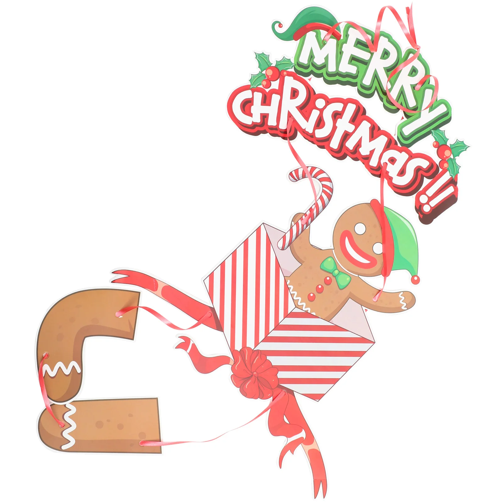 

Christmas Door Sign Merry Christmas Ornament Door Hanger Farmhouse Hanging Plaque