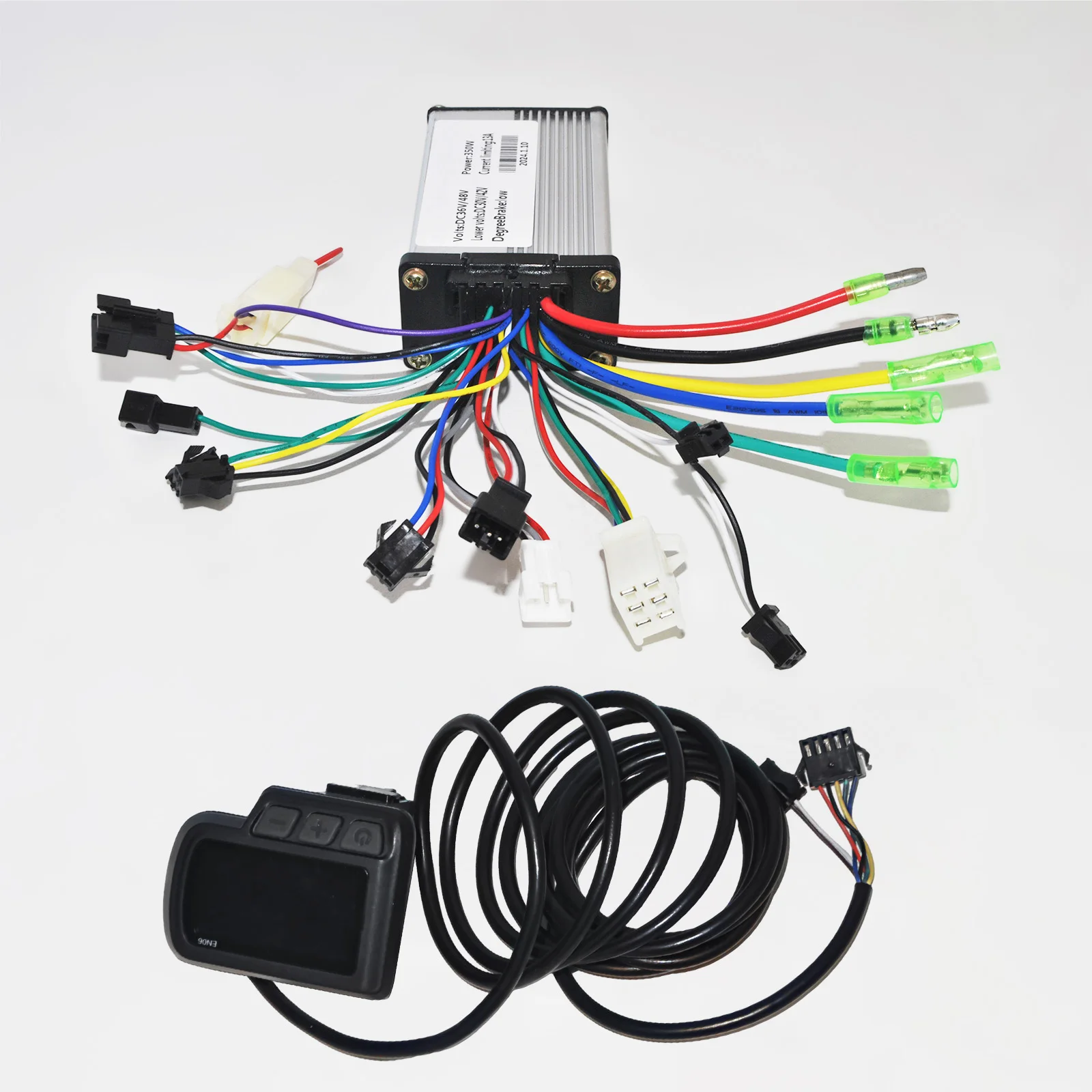 EN06 Electric Bike Controller 350W LCD Display Kit 36V 48V Sine Controller LCD Display Kit for Electric Bike Scooter