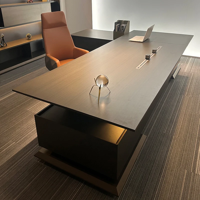 

Reception Vanity Desk Organizers Writing Work Wooden Executive Office Desk Setup Modern Escritorio Con Cajones Home Furniture