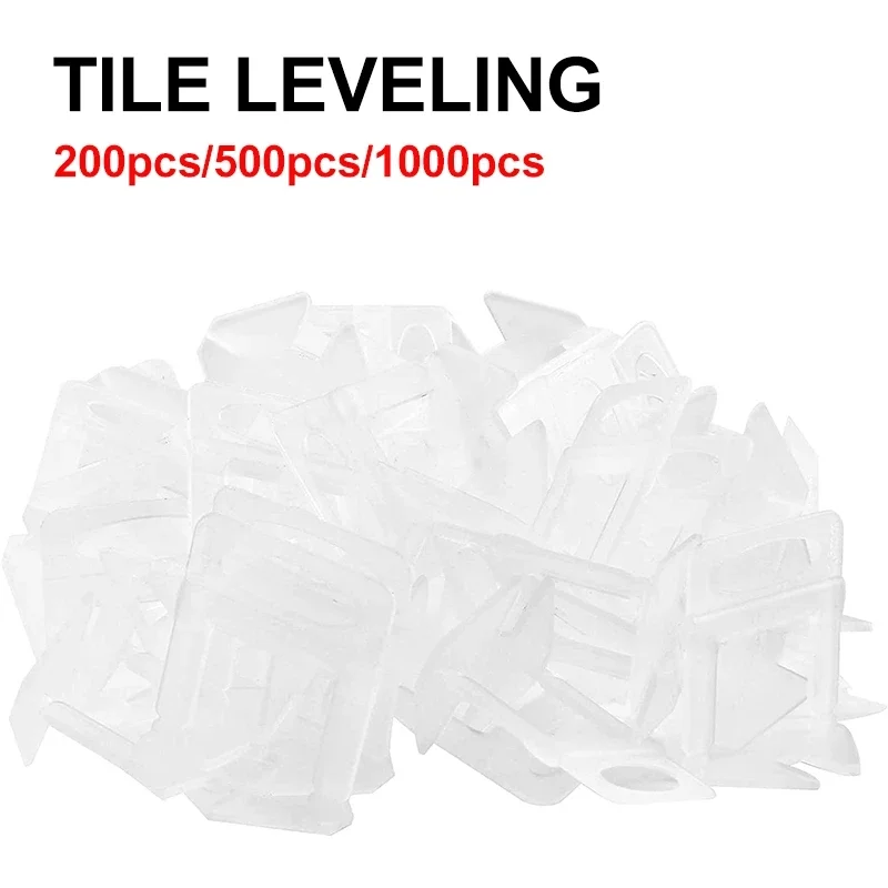 Tile Leveling System Clips 200-1000Pcs Tiles Leveler Spacers 1/1.5/2/2.5/3MM for Ceramic Tile Laying Leveling Construction Tools tile spacers tile leveling clips tile leveling tools
