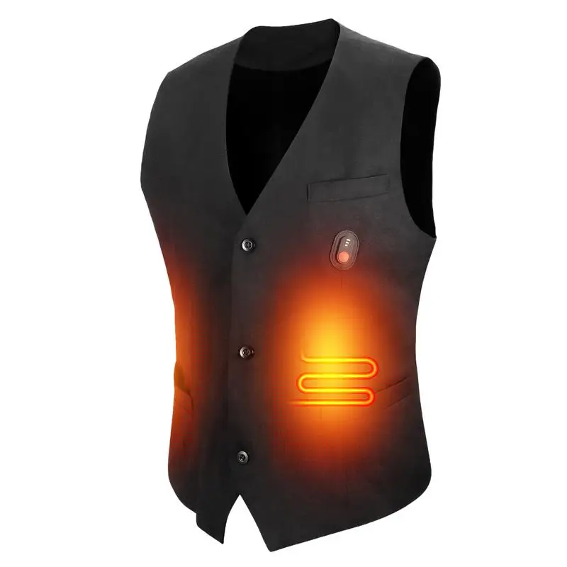 

Heating Vest Men/Women Casual V-neck USB Heated Vest Smart Control Temperature Heating Jacket Cotton Coat Winter Hunting