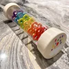 Montessori Baby Rain Stick Rainbow Hourglass Rain Music Rattle Baby Educational Toy Colorful Montessori Sensory Toys for Kids 5