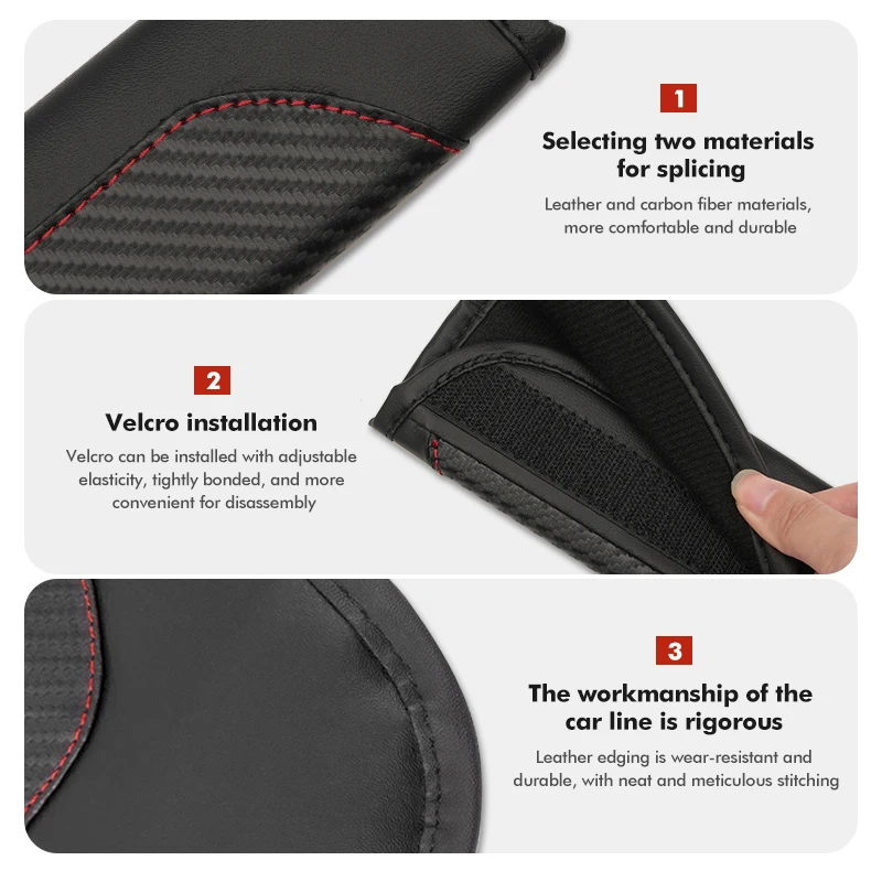 Car Leather Safety Seat Belt Shoulder Cover Protection Accessories for Suzuki Jimny jb32 jb23 jb64 jb43 jb53 jb74