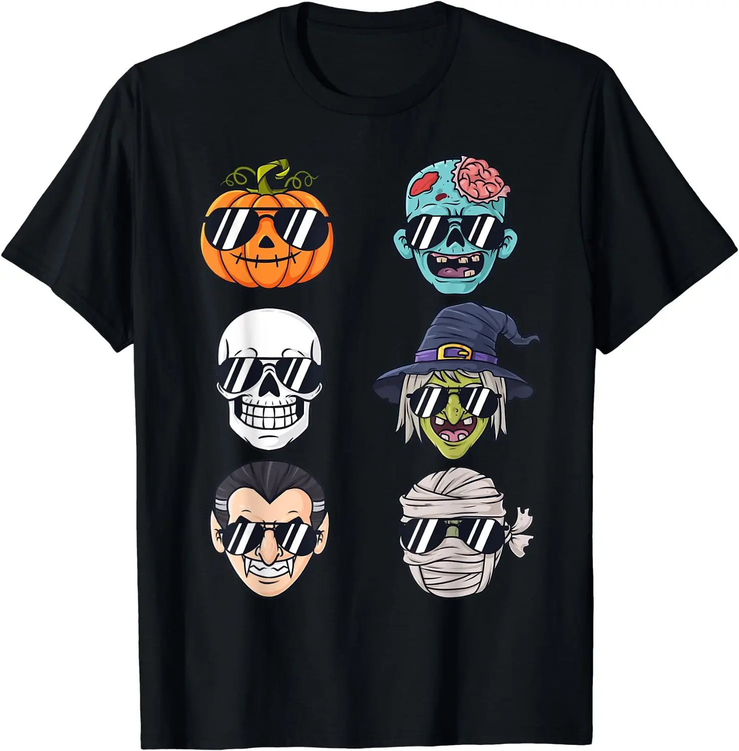 

Cool Monsters Pumpkin Halloween Skeleton Witch Vampire Boys Zombie T-Shirt Casual Cotton Daily Four Seasons Cartoon Tees