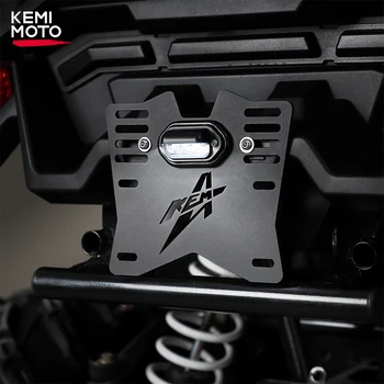 ATV/UTV License Plate Holder for Can-am Maverick X3 Max Compatible with Polaris RZR XP 4 1000 800 900 for Cf moto Snowmobile RV 1
