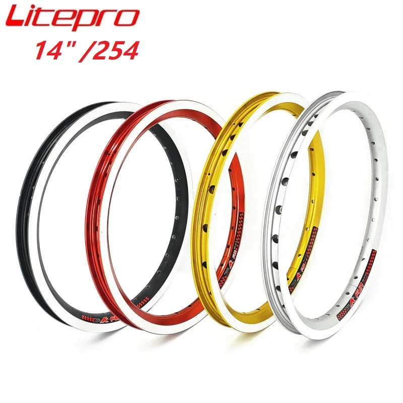 Litepro-14-Inch-Folding-Bike-Rims-20-28H-254-Aluminum-Alloy-Double-Wall ...
