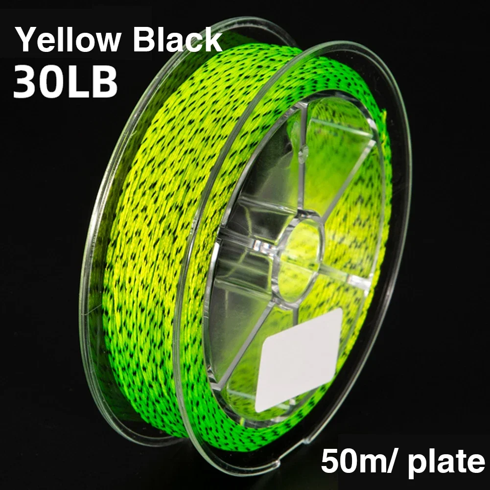 50m 20/30LB Line Backing Fishing Trout Line Polyester 8 Braided Fly Fishing Backing Line for Trout Un-waxed Fishing Tackle