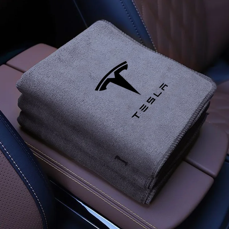 High Quality Microfiber Car Wash Towel Drying Cloth Cleaning Towel for Tesla Model 3 Model Y Model S X SpaceX Cybertruck Juguete 3