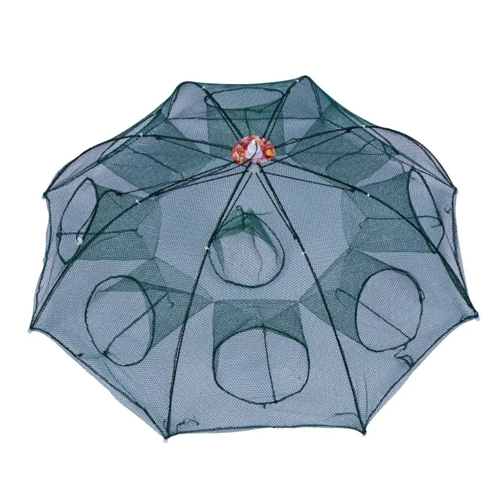 Automatic Fishing Net Shrimp Cage Fishing Bait Trap Crab Net Crawdad Shrimp Cast Dip Cage Fish Minnow Foldable