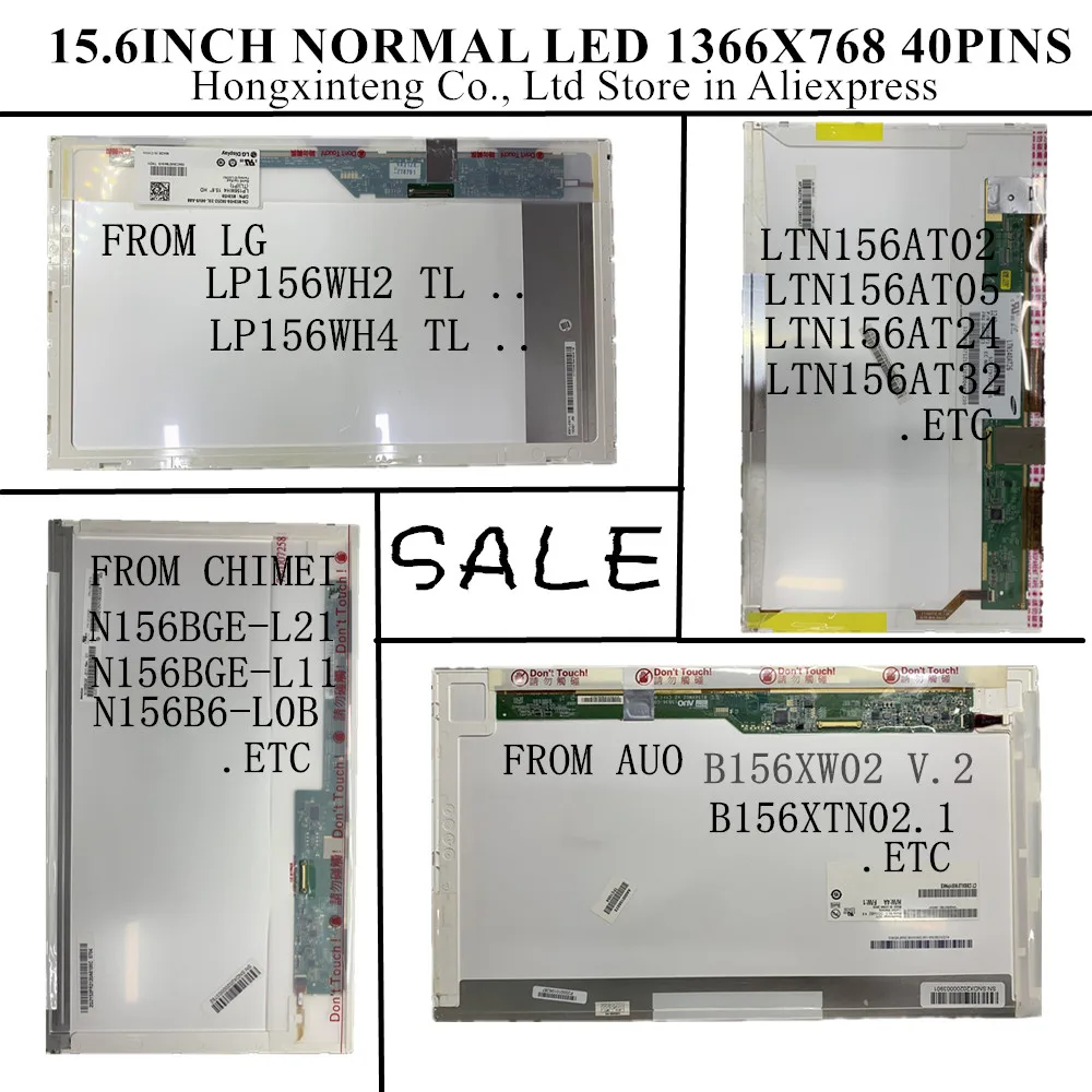 Normal Matrix Lcd Tela do Portátil Painel de Exibição Led hd hp Pavilion Dv6 G56 g6 G60 G60t G62 G62t 15.6 40 Pinos 1366x768 - Imagem 3