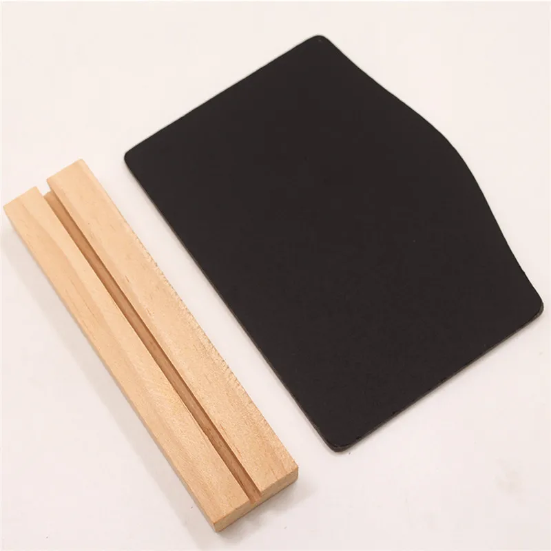 Writing Board Frame Signs Mini Blackboard Double-sided Easel Stand Wedding Base Desktop Slate wooden blackboard wooden chalkboard