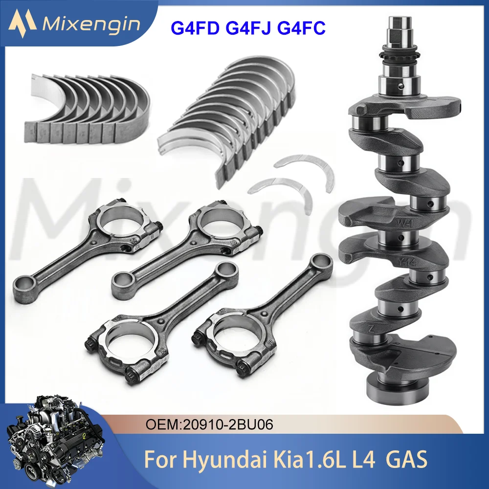 Set Bronzine Albero Motore E Biella STD Per Hyundai Accent, Veloster, Rio 1.6L (2012-2019)